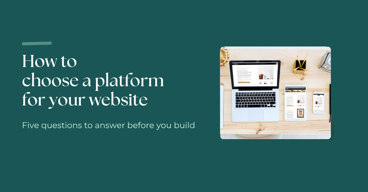 How to choose a platform for your website