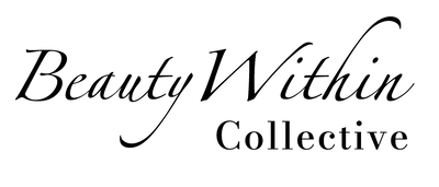 Logo of Beauty Within Collective with elegant script text on a white background